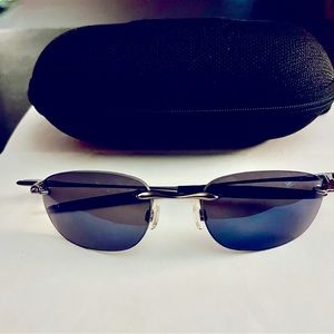 Oakley - Titanium Blue Iridium Sunglasses